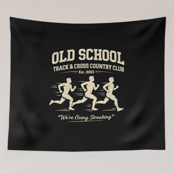 Item preview, Old School Track and Cross Country Club Shirt, We’re Going Streaking, Funny Retro Running Tee, Vintage Athletic Parody designed and sold by GhostDawgs.