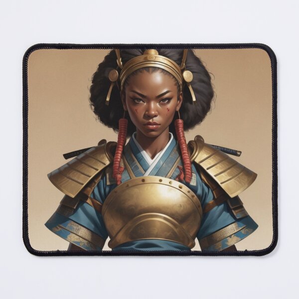 Item preview, Female Samurai Warrior Portrait designed and sold by GenesisArtis.