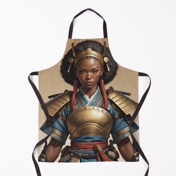 Item preview, Female Samurai Warrior Portrait designed and sold by GenesisArtis.