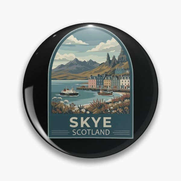 Item preview, Isle of Skye Scotland Vintage Travel Poster designed and sold by Loom on the Loch.