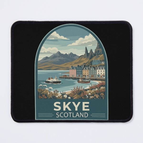 Item preview, Isle of Skye Scotland Vintage Travel Poster designed and sold by Loom on the Loch.