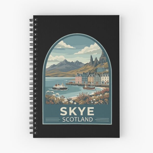 Item preview, Isle of Skye Scotland Vintage Travel Poster designed and sold by Loom on the Loch.