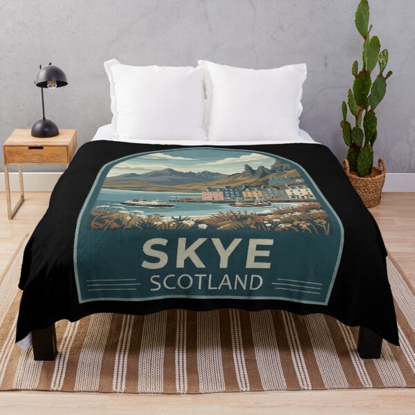 Item preview, Isle of Skye Scotland Vintage Travel Poster designed and sold by Loom on the Loch.