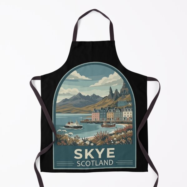 Item preview, Isle of Skye Scotland Vintage Travel Poster designed and sold by Loom on the Loch.