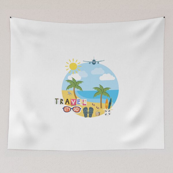 Item preview, Travel Let’s Go Beach Vacation Design | Summer Tropical Island Aesthetic | Travel Lover Gift designed and sold by Aura Design.