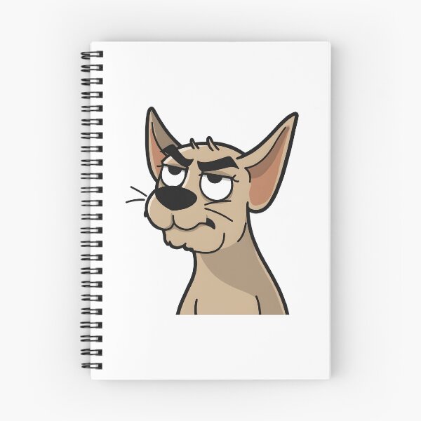 Item preview, suspicious dog designed and sold by Uglyandcute.