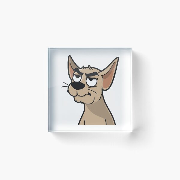 Item preview, suspicious dog designed and sold by Uglyandcute.