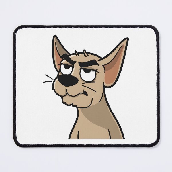 Item preview, suspicious dog designed and sold by Uglyandcute.