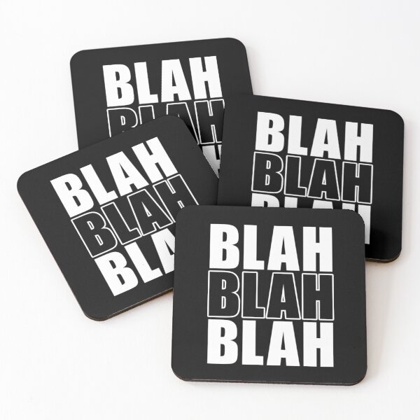 Item preview, Blah Blah Blah designed and sold by Coral Surprise Studio | Playful & Dreamy Designs.