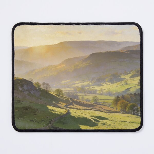 Item preview, Wensleydale Landscape Painting – Yorkshire Dales Spring Countryside Art designed and sold by QuietCanvasArtworks.