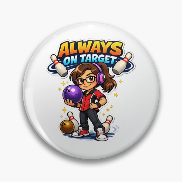 Item preview, Lena Bowling – Fun and Sport Illustration designed and sold by ElsterCreative.