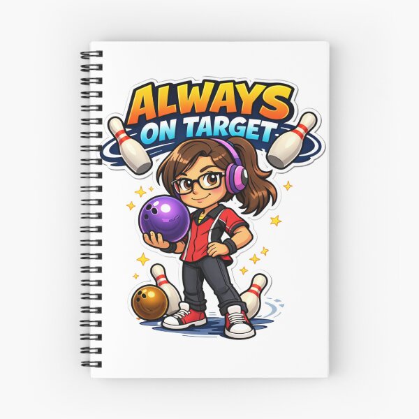 Item preview, Lena Bowling – Fun and Sport Illustration designed and sold by ElsterCreative.