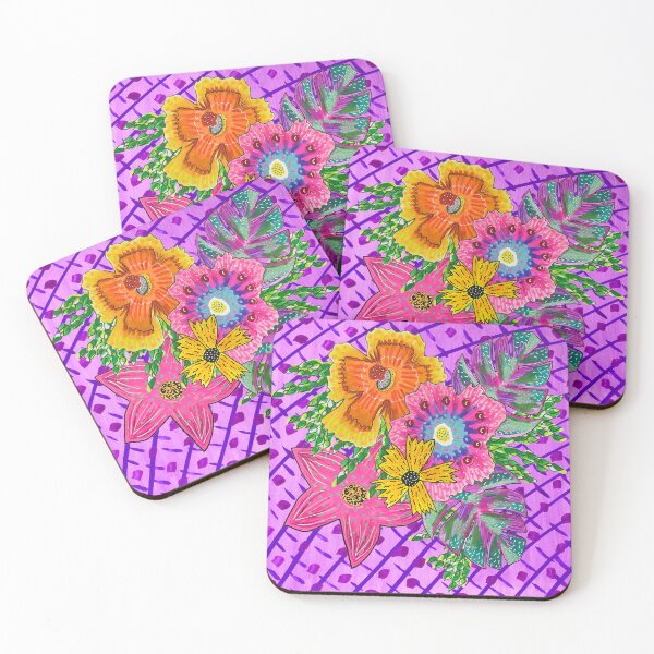 Item preview, Tropical Flowers Pink designed and sold by hatvail.