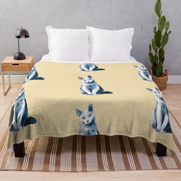 Item preview, BLUE CAT | POP ART | Unique ART Design | Cute Cat designed and sold by BlueberrySwan.