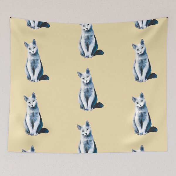 Item preview, BLUE CAT | POP ART | Unique ART Design | Cute Cat designed and sold by BlueberrySwan.