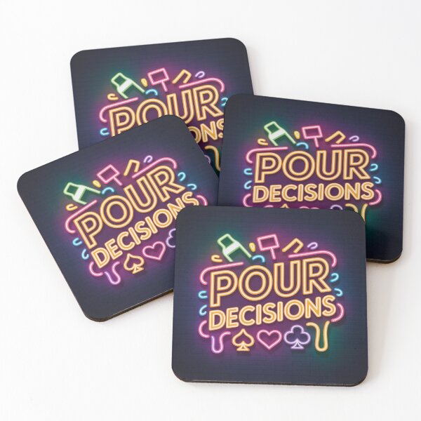 Item preview, Pour Decisions Neon Glow Logo — Official Art designed and sold by A Sinister Sly.
