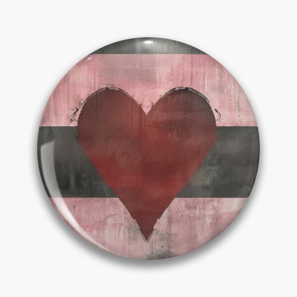 Item preview, Abstract Red Heart Wall Art Neutral Striped Background designed and sold by NarjaShop.