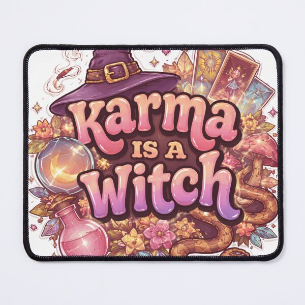 Item preview, Karma Is a Witch – Mystical Funny Witchy Quote Design designed and sold by CosmicCutouts.