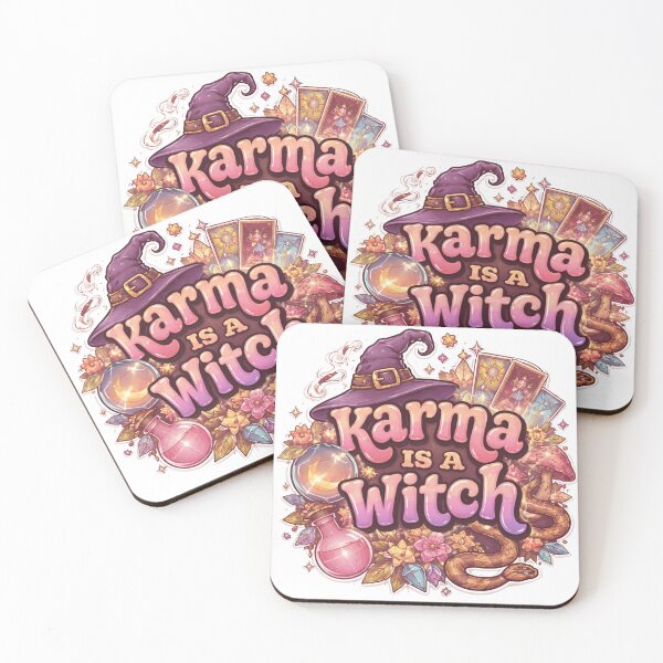 Item preview, Karma Is a Witch – Mystical Funny Witchy Quote Design designed and sold by CosmicCutouts.