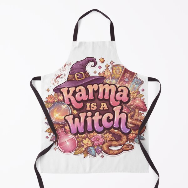 Item preview, Karma Is a Witch – Mystical Funny Witchy Quote Design designed and sold by CosmicCutouts.