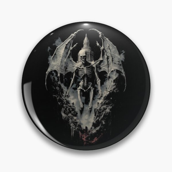 Item preview, Skeletal Demon Horror Art – Dark Creature Design (BLACK) designed and sold by MorbidDreams.