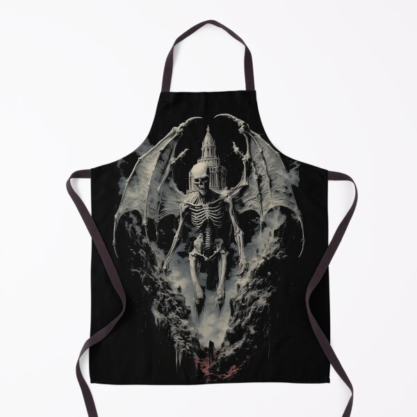Item preview, Skeletal Demon Horror Art – Dark Creature Design (BLACK) designed and sold by MorbidDreams.