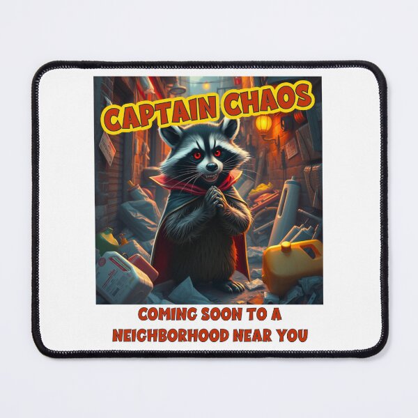 Item preview, Captain Chaos - racoon designed and sold by Miscelenious.