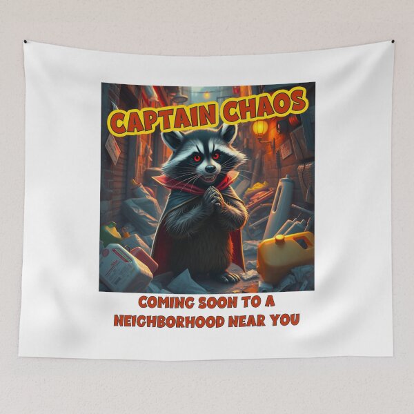 Item preview, Captain Chaos - racoon designed and sold by Miscelenious.