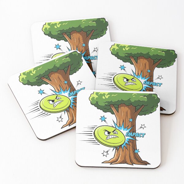 Item preview, Disc Golf Tree Impact Cartoon Funny Frolf designed and sold by SholoStudio.