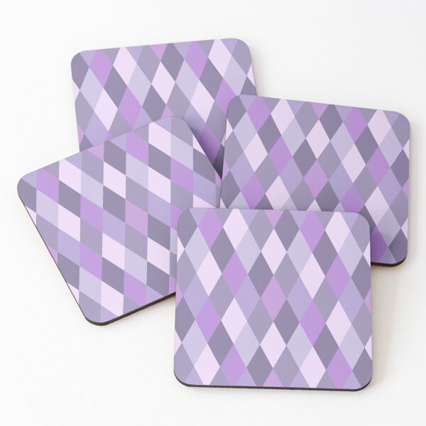 Item preview, Purple harlequin diamond geometric seamless repeating pattern designed and sold by SeamlessDsign.