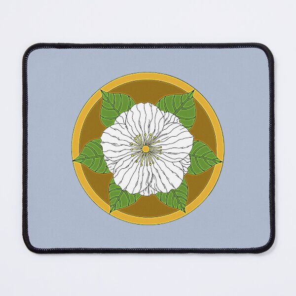 Item preview, White Flower Medallion designed and sold by The Nerch Dragon.
