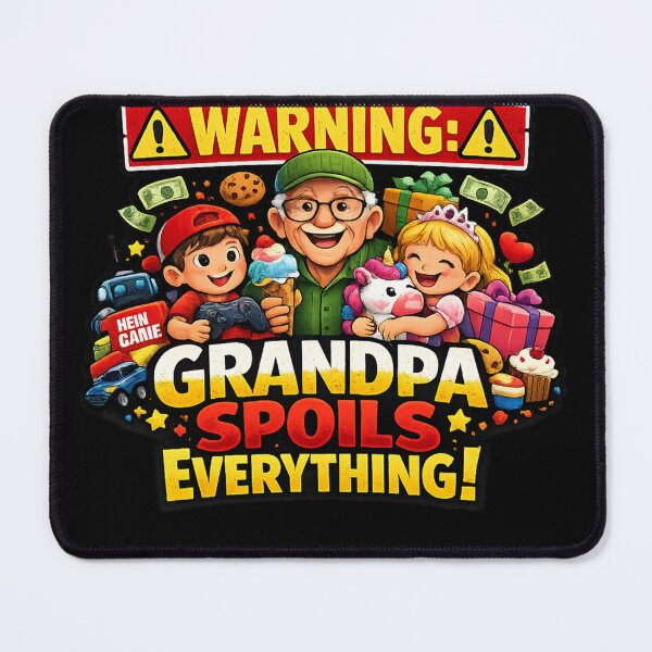 Item preview, Warning Grandpa Spoils Everything Shirt – Funny Grandpa Gift, Spoiling Grandkids Tee, Cool Grandpa Humor designed and sold by TKOprintdesigns.