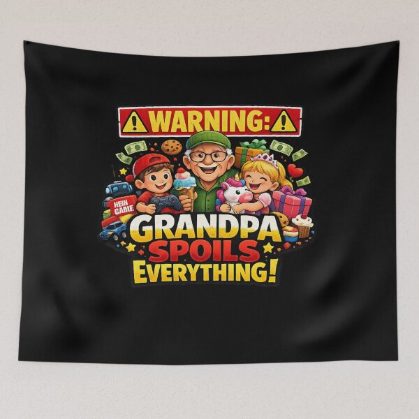 Item preview, Warning Grandpa Spoils Everything Shirt – Funny Grandpa Gift, Spoiling Grandkids Tee, Cool Grandpa Humor designed and sold by TKOprintdesigns.