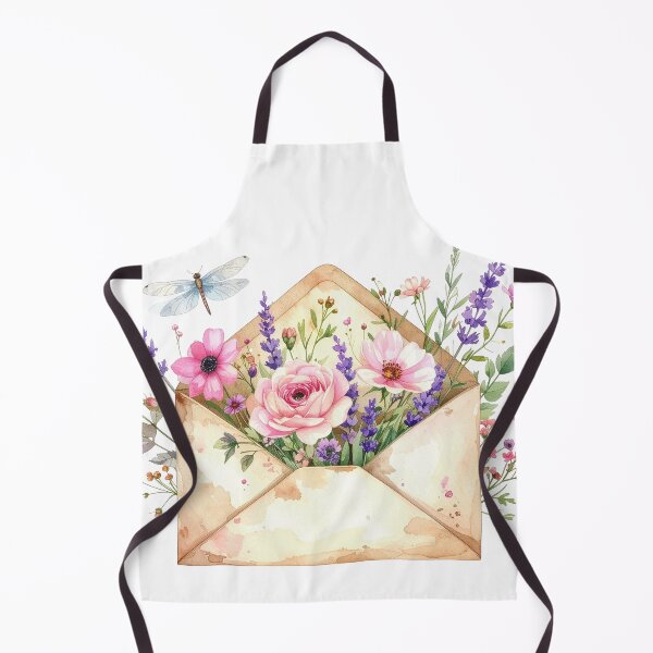 Item preview, Floral Envelope Watercolor Romantic Illustration designed and sold by Rutvain.
