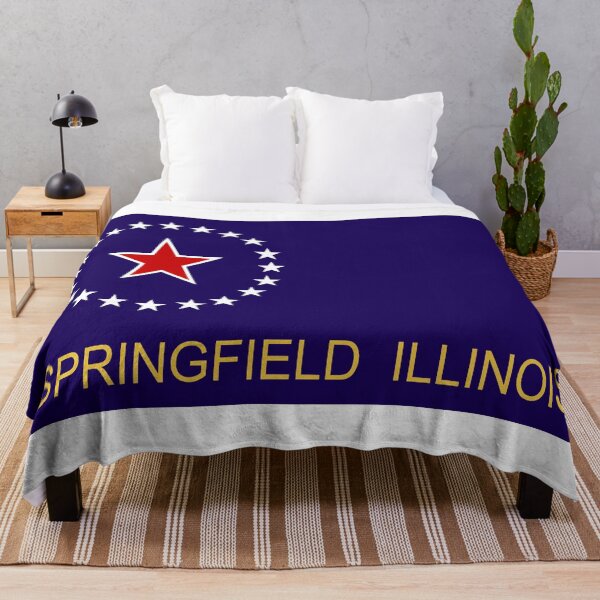 Item preview, Springfield Flag - Illinois State Capital & Land of Lincoln Pride designed and sold by NTGUILTY.