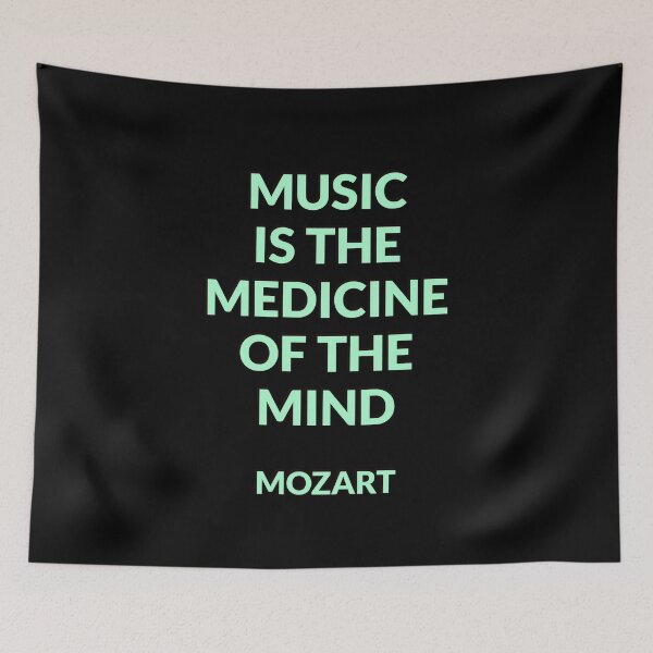Item preview, Mozart Quote - Music is the medicine of the mind designed and sold by Inspirationmotivation.