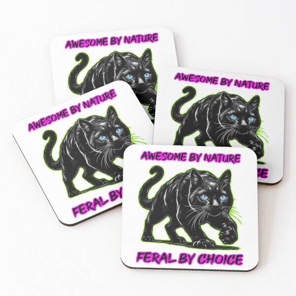 Item preview, Awesome by nature, feral by choice designed and sold by Miscelenious.
