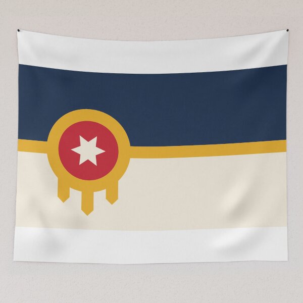 Item preview, Tulsa Flag - Oklahoma Oil Capital & Art Deco City Pride designed and sold by NTGUILTY.