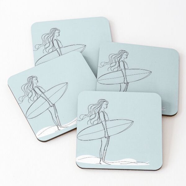 Item preview, Surfer on shore with board designed and sold by anytka.