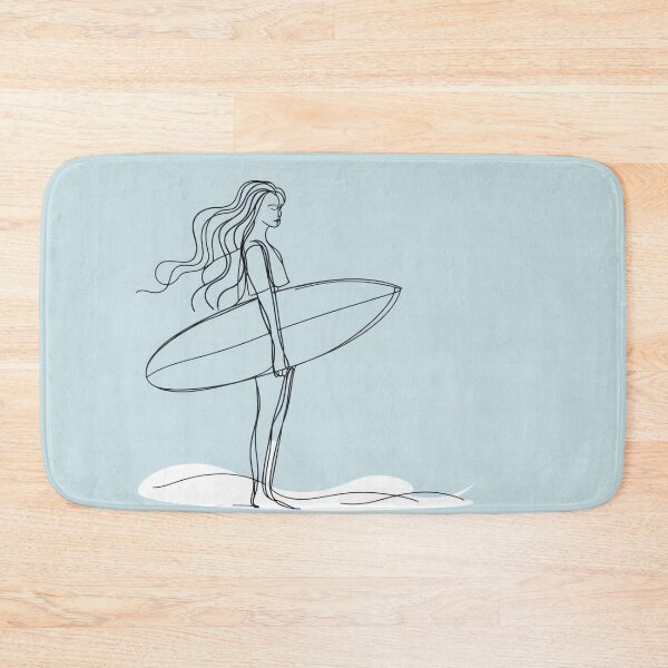 Item preview, Surfer on shore with board designed and sold by anytka.