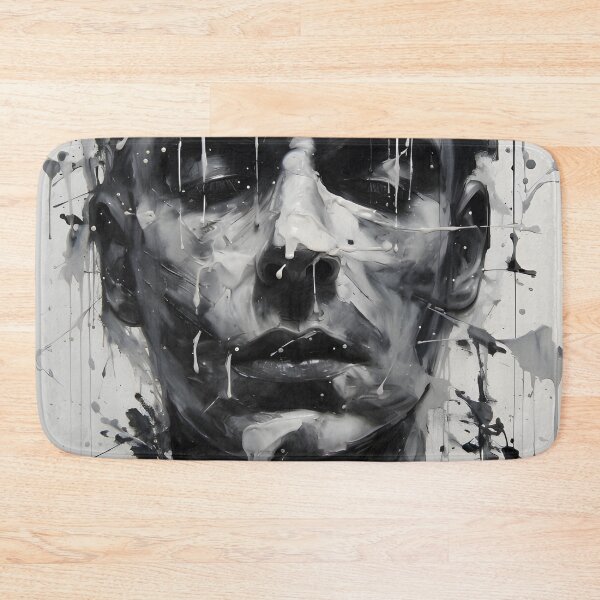 Item preview, Dark Aesthetic Face Art - Abstract Male Portrait Print - Dissolving Face Portrait designed and sold by ArtFireGallery.
