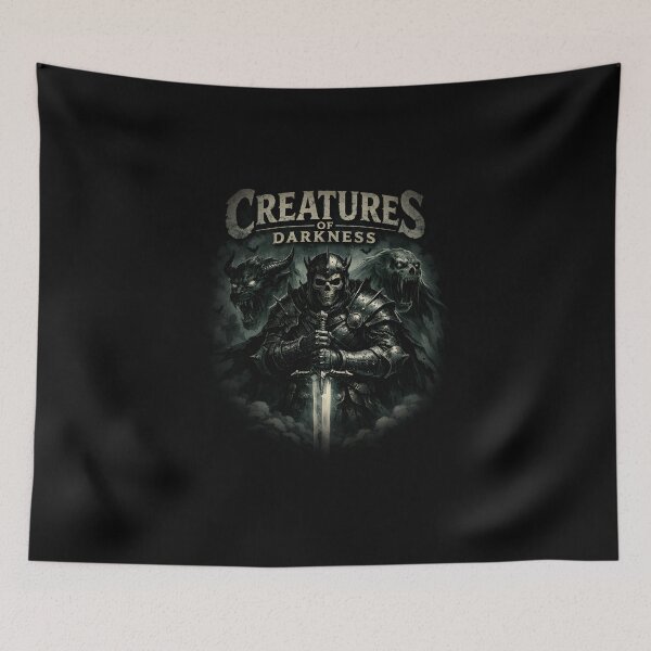 Item preview, Skull Knight – Creatures of Darkness Art designed and sold by CosmicSplendor.