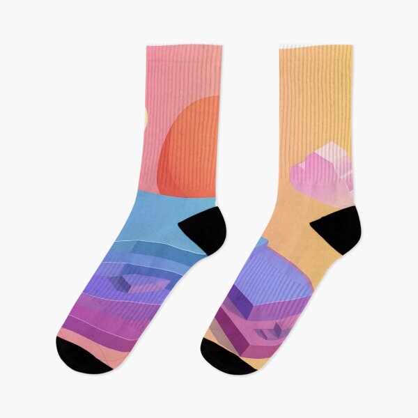 Item preview, Isometric Vaporwave Sunset Tech Landscape designed and sold by Gradient Concept.