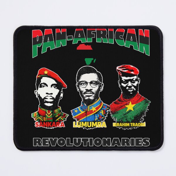Item preview, Vintage Pan-African Revolutionaries – Thomas Sankara, Ibrahim Traoré, Patrice Lumumba designed and sold by Youngkev-arts.