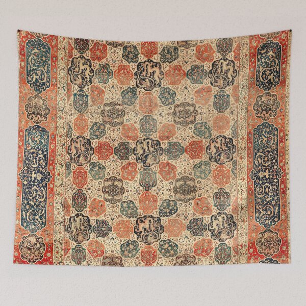 Item preview, Dragon Phoenix 16th Century Persian Rug designed and sold by Vicky Brago-Mitchell®.