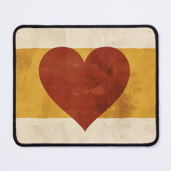 Item preview, Copy of Minimalist Heart Pattern Mustard Stripe Wall Art designed and sold by NarjaShop.