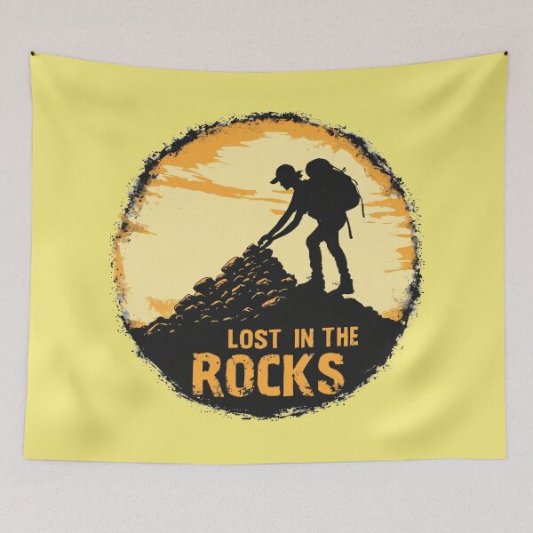 Item preview, Hiking Mountain Sunset – Lost in the Rocks Design designed and sold by MorbidDreams.