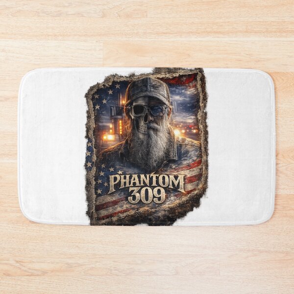 Item preview, Phantom 309 Ghost Trucker Skull Art designed and sold by CoyoteSteelRd.