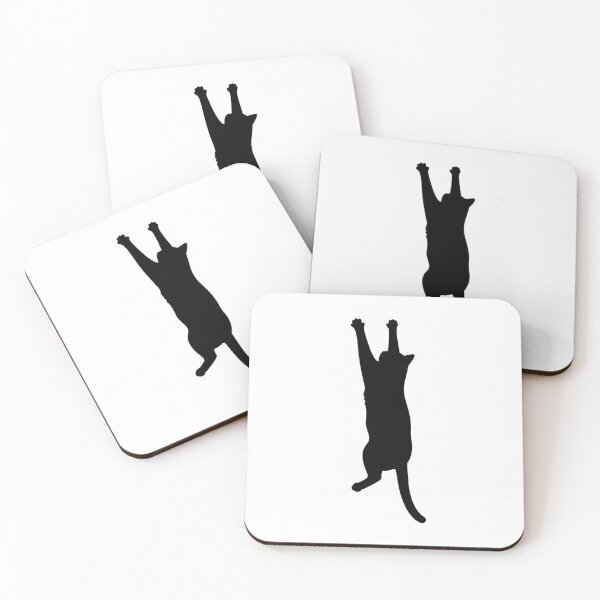 Item preview, Minimalist Hanging Cat Silhouette Design designed and sold by VibeFactoryOfc.