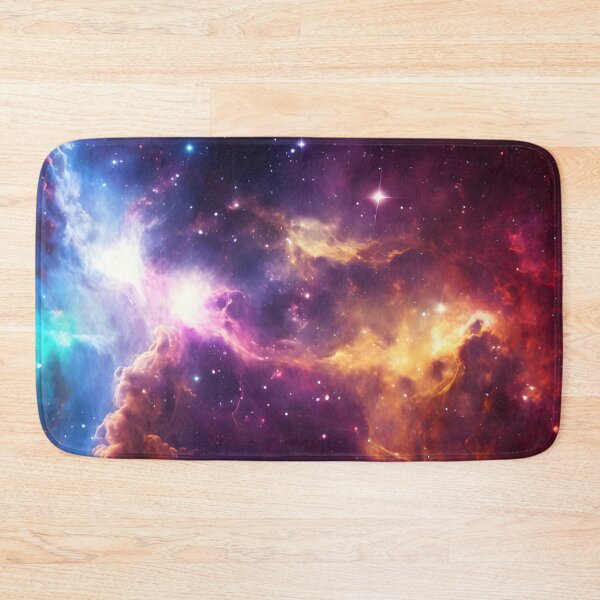 Item preview, Cosmic Pink Blue Yellow Galaxy Artwork – Universe Space Wall Art designed and sold by ArtFireGallery.